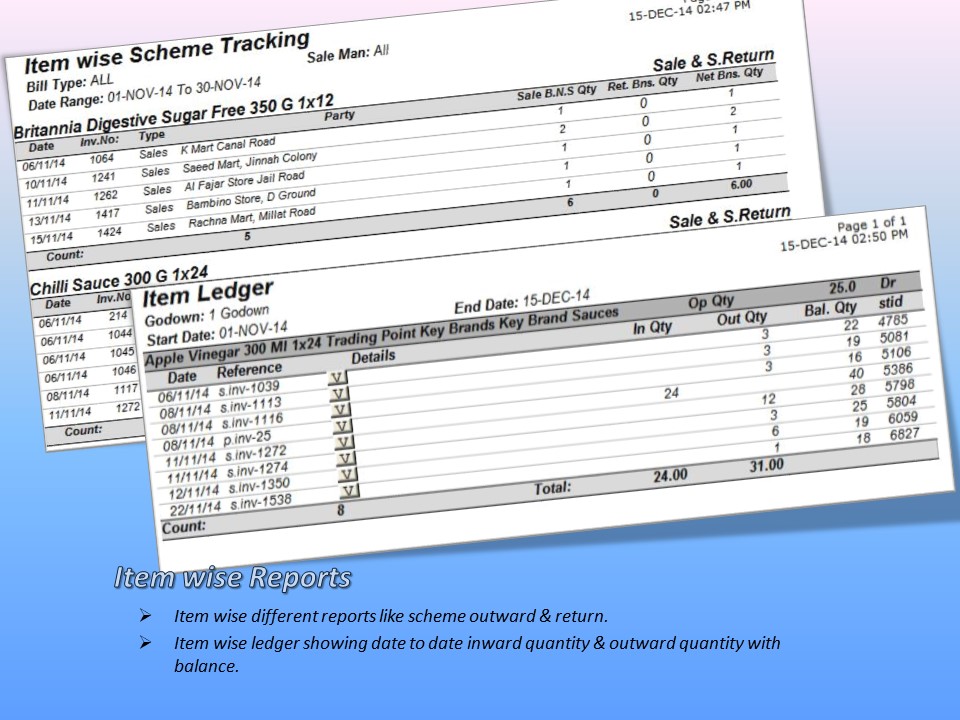 Scheme Tracking Report